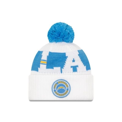 Sapca New Era Los Angeles Chargers NFL Alternate Cold Weather Sport Knit Beanie - Albastri